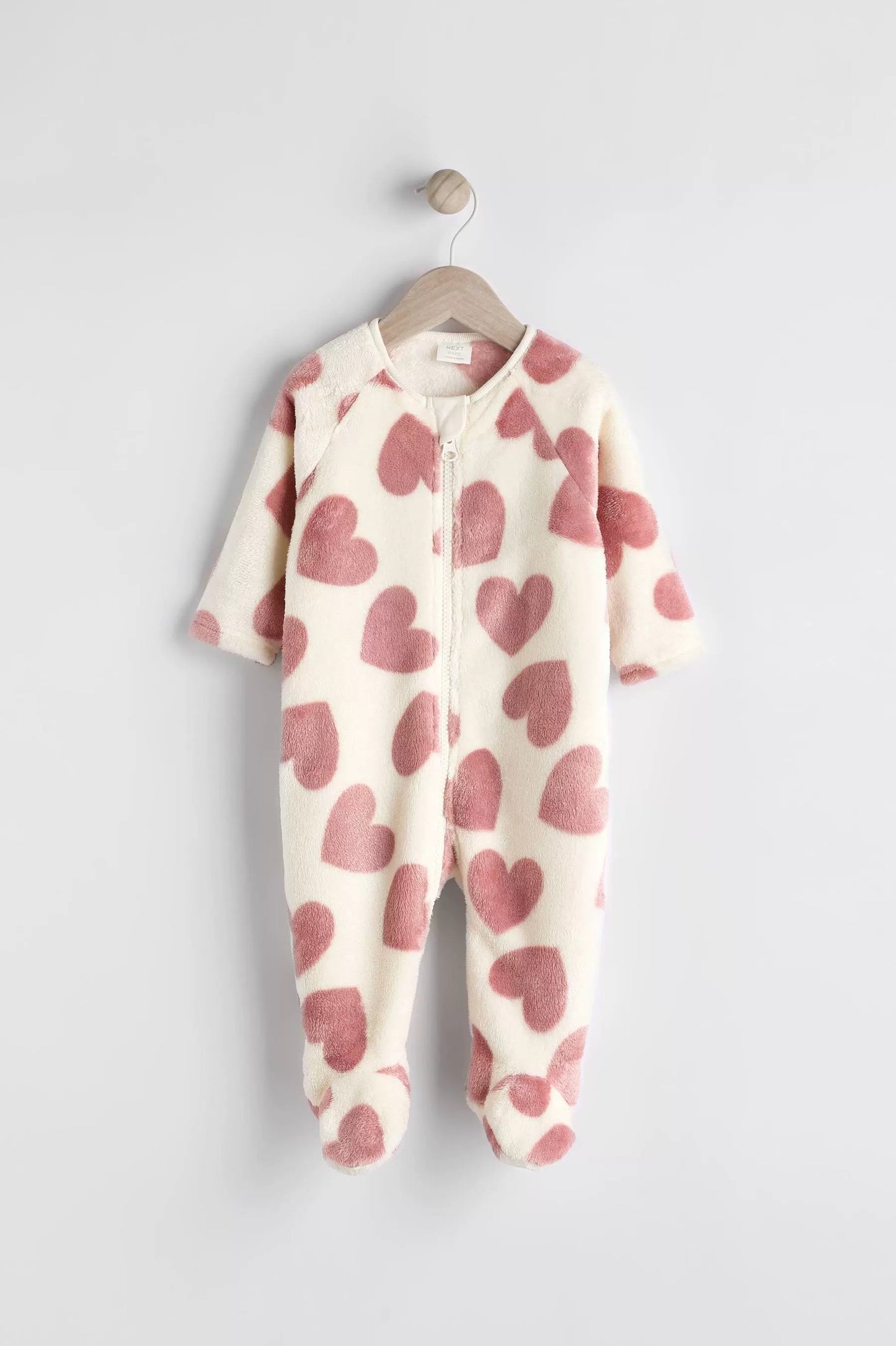 In Stock British next New Arrival Baby Fall and Winter Thick Coral Fleece Knitting Jumpsuit Romper Fleece-lined Jumpsuit Pajamas