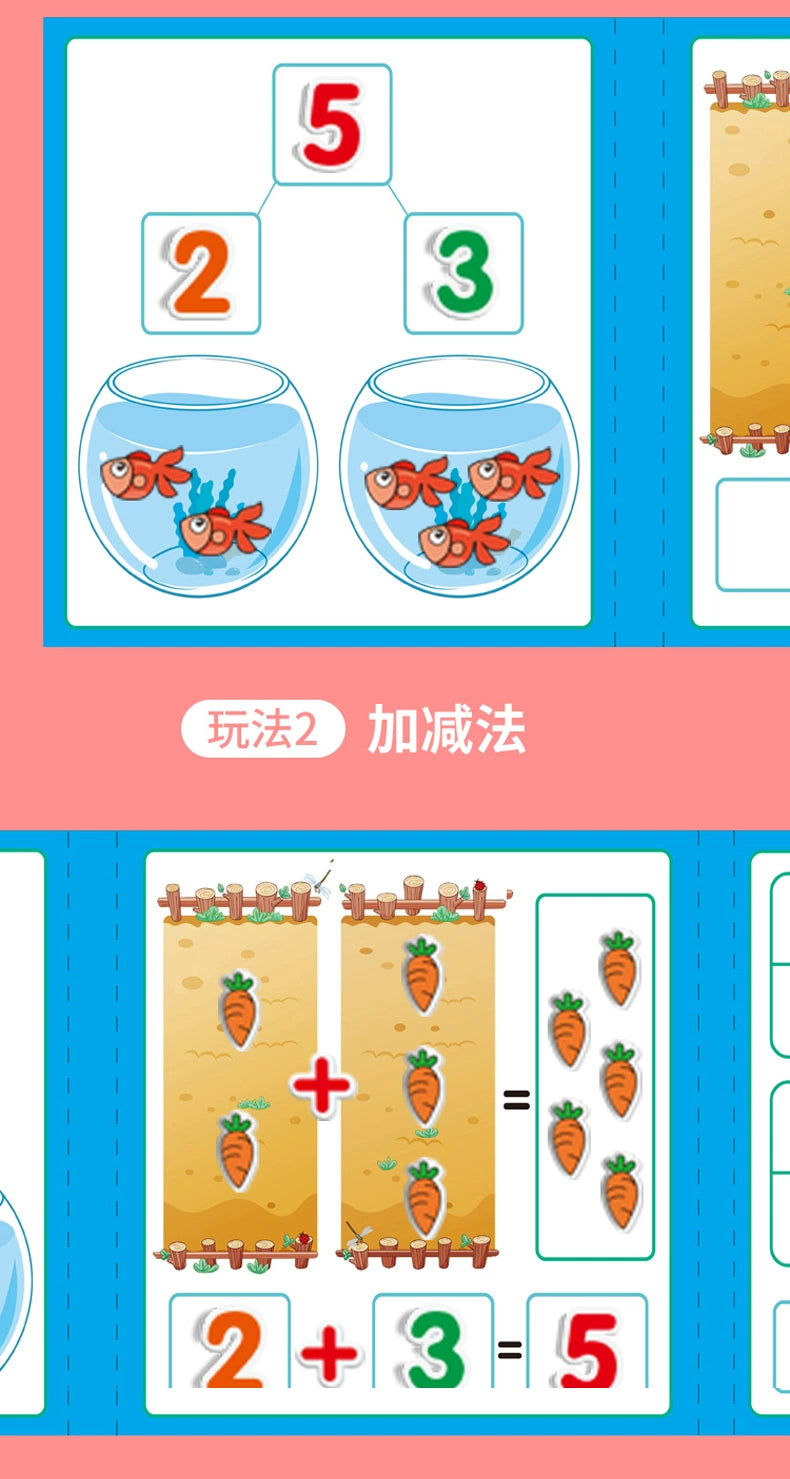 Kindergarten Mathematics Addition and Subtraction Teaching Aids Digital Decomposition Kids First Grade Arithmetic Enlightenment Educational Toys Handy Gadget