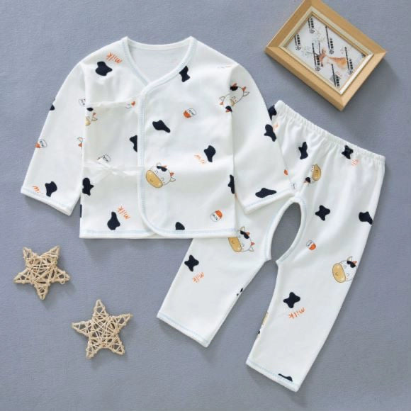 Gown Newborn Clothes 0-3 Months 6 Baby Cotton Underwear Summer Thin Newborn Baby Suit Spring & Fall