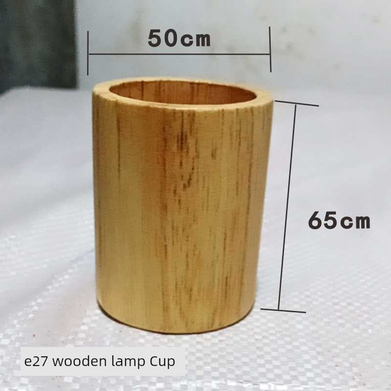Wooden Solid Wood Oak Chassis DIY Lamp Holder Base Lamp Post Log round and Square Creative Lamp Lighting Accessories