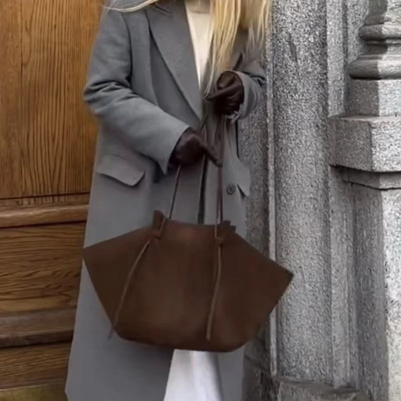Luxury Large Capacity Women's Underarm Wing Bag, Female French Commuter Wings Handheld Shoulder Bag, Underarm Shopper Tote Bag