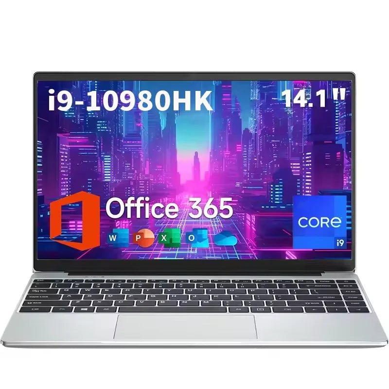 NEW Core I9-10980HK Gaming Laptop 16GB RAM 1/2TB SSD Windows 11 Pro Office Portable Laptops 14.1-inch Notebook Computer PC
