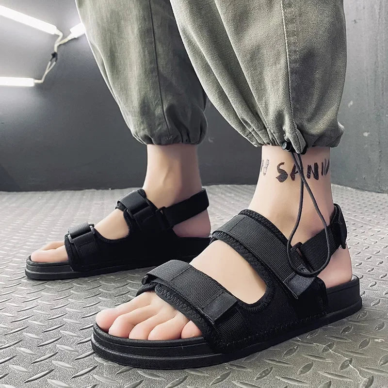 Hot Sale Of The Season New Men's Summer Sandals Beach Sports Slippers Anti-slip Soft Bottom Casual Driving Dual-purpose Slippers