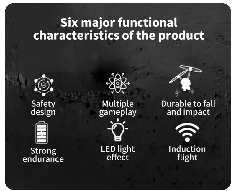 Creative Mini Astronaut Drone Cartoon Spaceman Flying Robot Toys with USB Charging Hand Control Helicopter Kids Gift