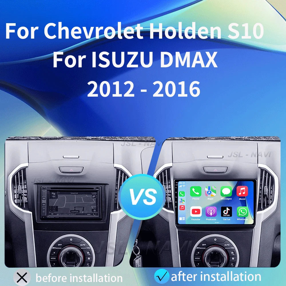 Android 15 Carplay For Chevrolet Holden S10 TRAILBLAZER COLORADO ISUZU DMAX GPS Car Radio Audio Multimedia Player Stereo Audio