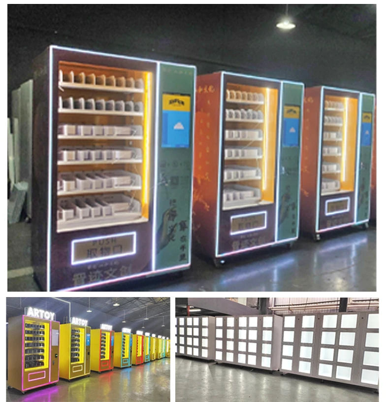 Digital Beauty Vending Machine Touch Screen Automated Cosmetic Dispenser for Eyelash and Wig Products