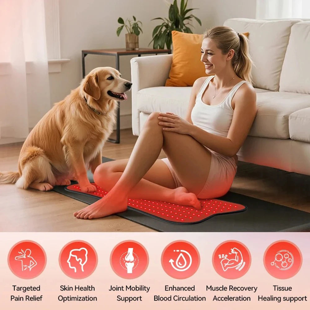 210 LEDs red Infrared Light Therapy Pad Beauty Devices portable 660nm 850nm Relax Pad for face,body back knee hands feet relief