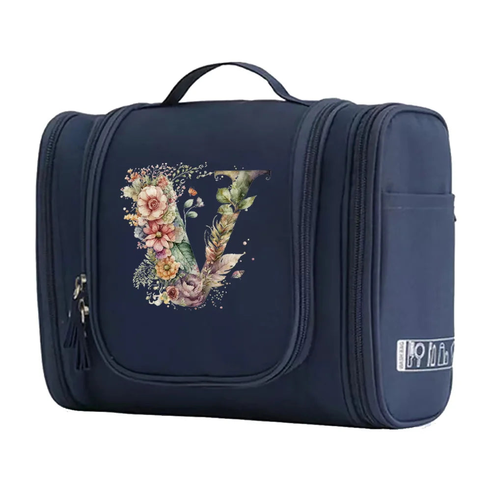 New Fashion Floral Shaped Letter Pattern Female Toiletries Are Very Convenient Minimalist Makeup Bag for Easy Storage of Items