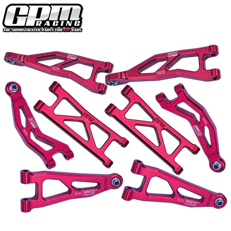 GPM Alu 7075 Front & Rear Suspension Arms Set For ARRMA 1/18 Granite Grom Typhon