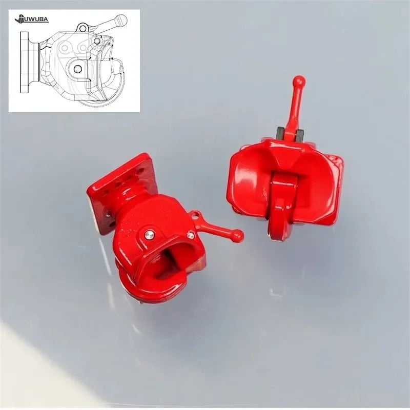 Metal Tailhook for 1/14 Tamiya RC Truck Car Scania 770S BENZ 3363 For VOLVO FH16 MAN Diy Parts