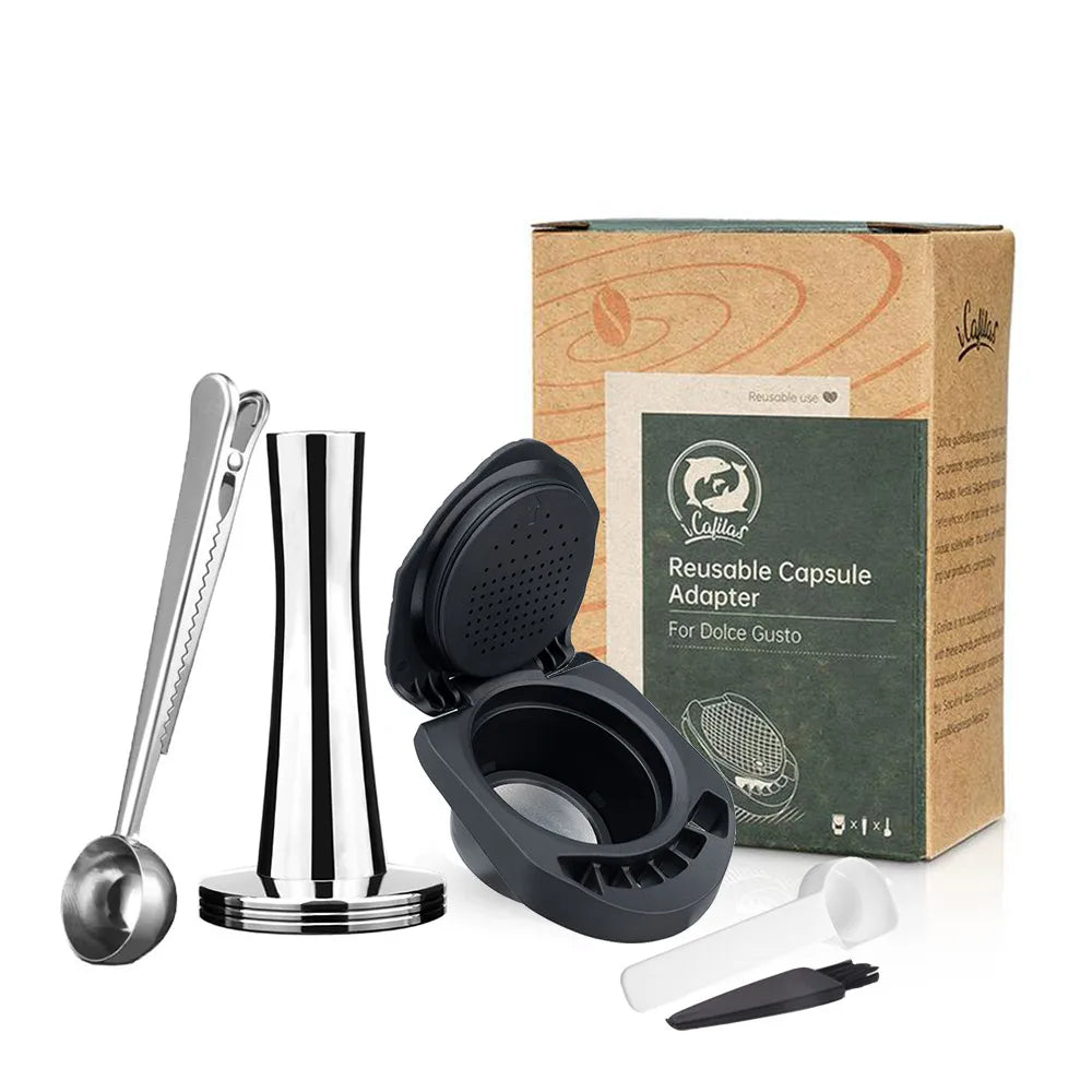 Reusable Coffee Adapter for Dolce Gusto PICCOLO XS/Genio S Coffee Machine Espresso Refill Pod Coffee Capsule Holder Accessories