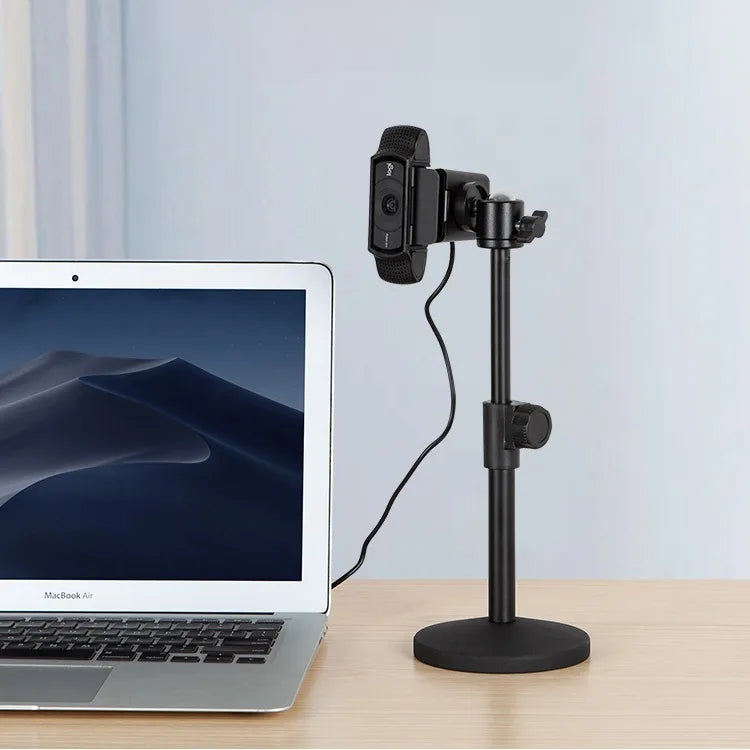 Desk Tripod for Webcam Support Stands Metal Tripe for Web Camera Mount Base Desktop Tripie for Webcam Stative for Logitech