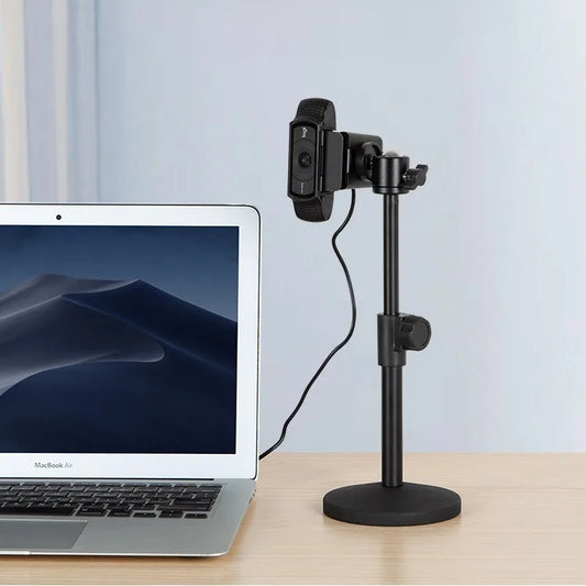 Desk Tripod for Webcam Support Stands Metal Tripe for Web Camera Mount Base Desktop Tripie for Webcam Stative for Logitech
