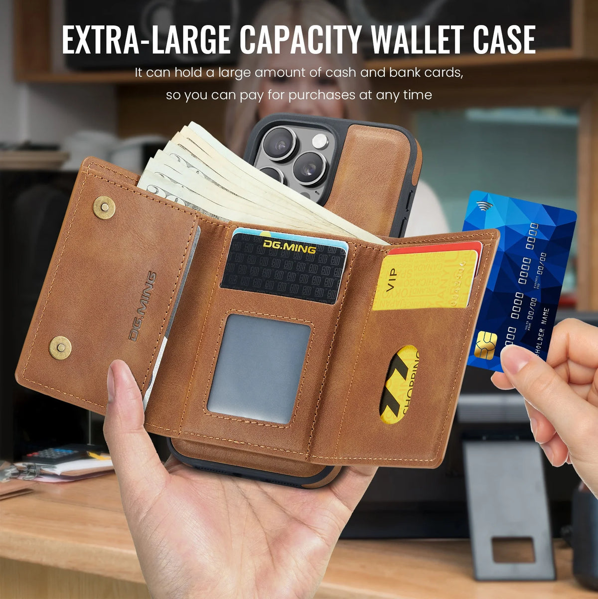 Magnetic Leather Wallet Card Phone Case For iPhone 17E 17 Air 16E 16 Pro Max 15 Plus 14 13 12 11 Flip Wireless Charging Cover