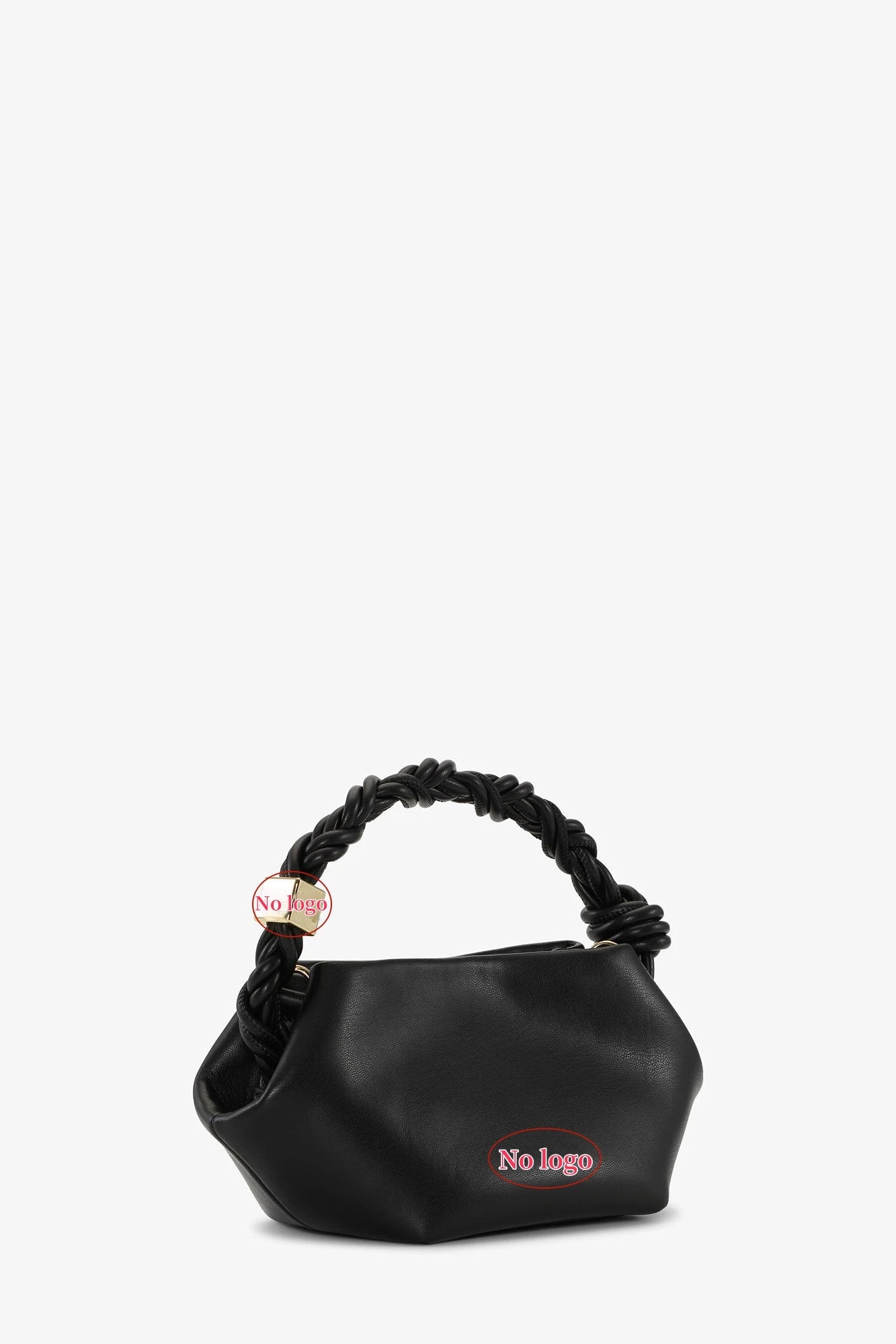 New Luxury Designer Mini Handbag, Spacious Knotted Crossbody Bag For Women, Solid Color and Crocodile Pattern Shoulder Bag