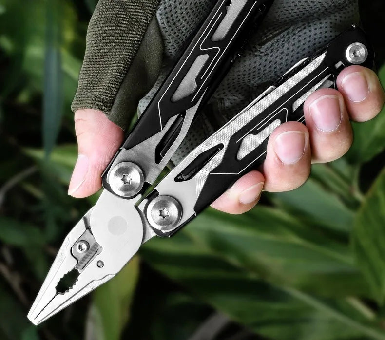 Outdoor Camping Folding Tool Pliers Organizer Opening Jars Bottles Tool Pliers Multi Purpose Pockets Hand Tools Electrician