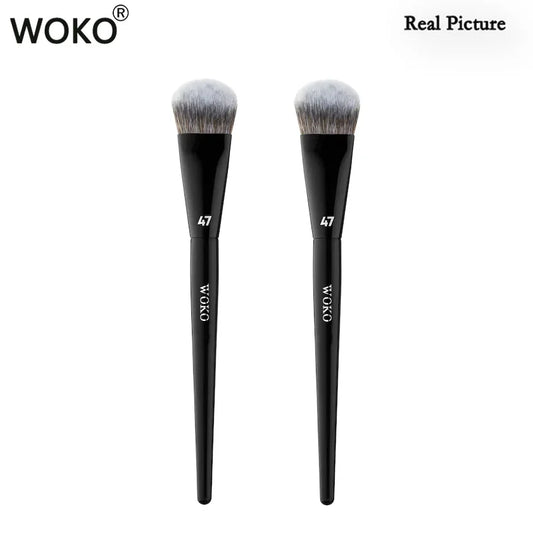 PRO 47 Foundation Brush Broom Foundation Shadow Brush Liquid Cream Blending Blush Angled Professional Makeup Brush Cosmetic Tool