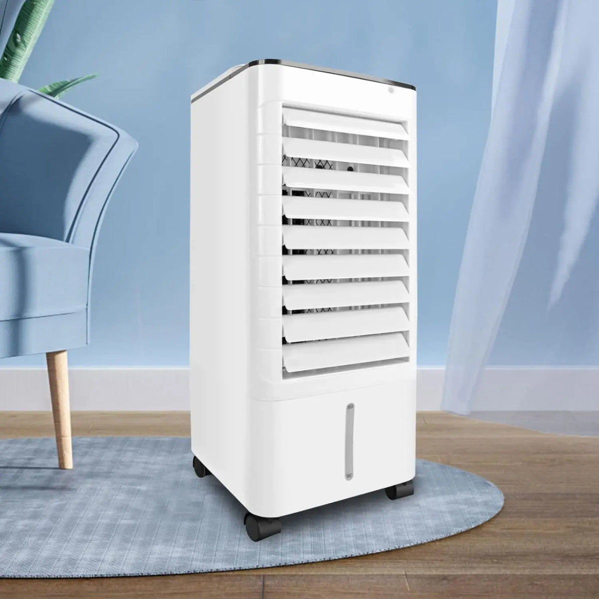 220V Floor Standing Air Cooler Portable Cooling Fan Humidifier with Ice Box Timer Remote Control For Home Office Bedroom