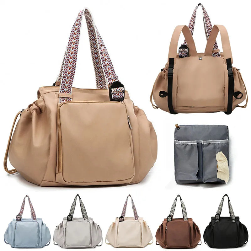 Baby Diaper Bag Multi-pocket Travel Duffel Bags Foldable Gym Bag Women Hand Luggage Airport Bags Mom Stroller Maternity Totes