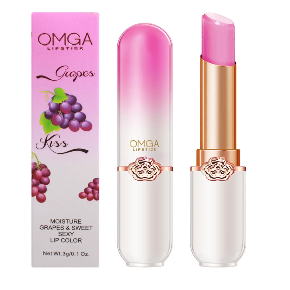 Moisturizing Lip Gloss Color Changing Lipstick Peach Lipstick Temperature Color Changing Waterproof Makeup Lipstick Cosmetics
