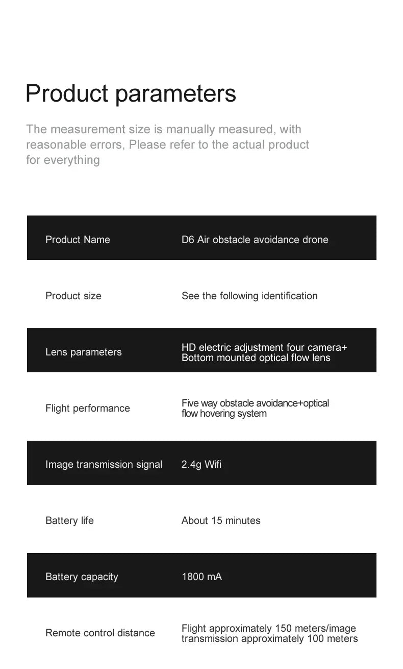 New D6 Mini Drone 4k Profesional 8K HD Camera Obstacle Avoidance Aerial Photography Brushless Foldable Quadcopter Gift Toy 6000M