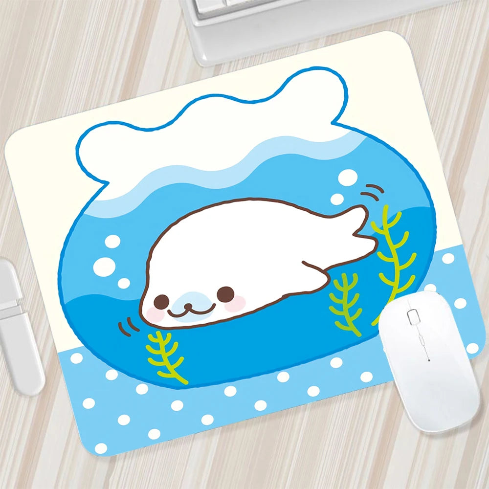 Japanese Cute Mamegoma Small Mouse Pad Gaming Mousepad PC Gamer Mouse Mat XXL Computer Pad Keyboard Mat Desk Pad Laptop Mausepad