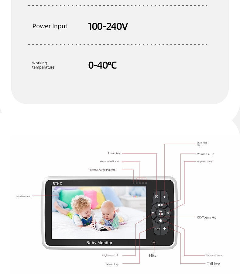 Smart For Home Baby Child Sleeping Monitor