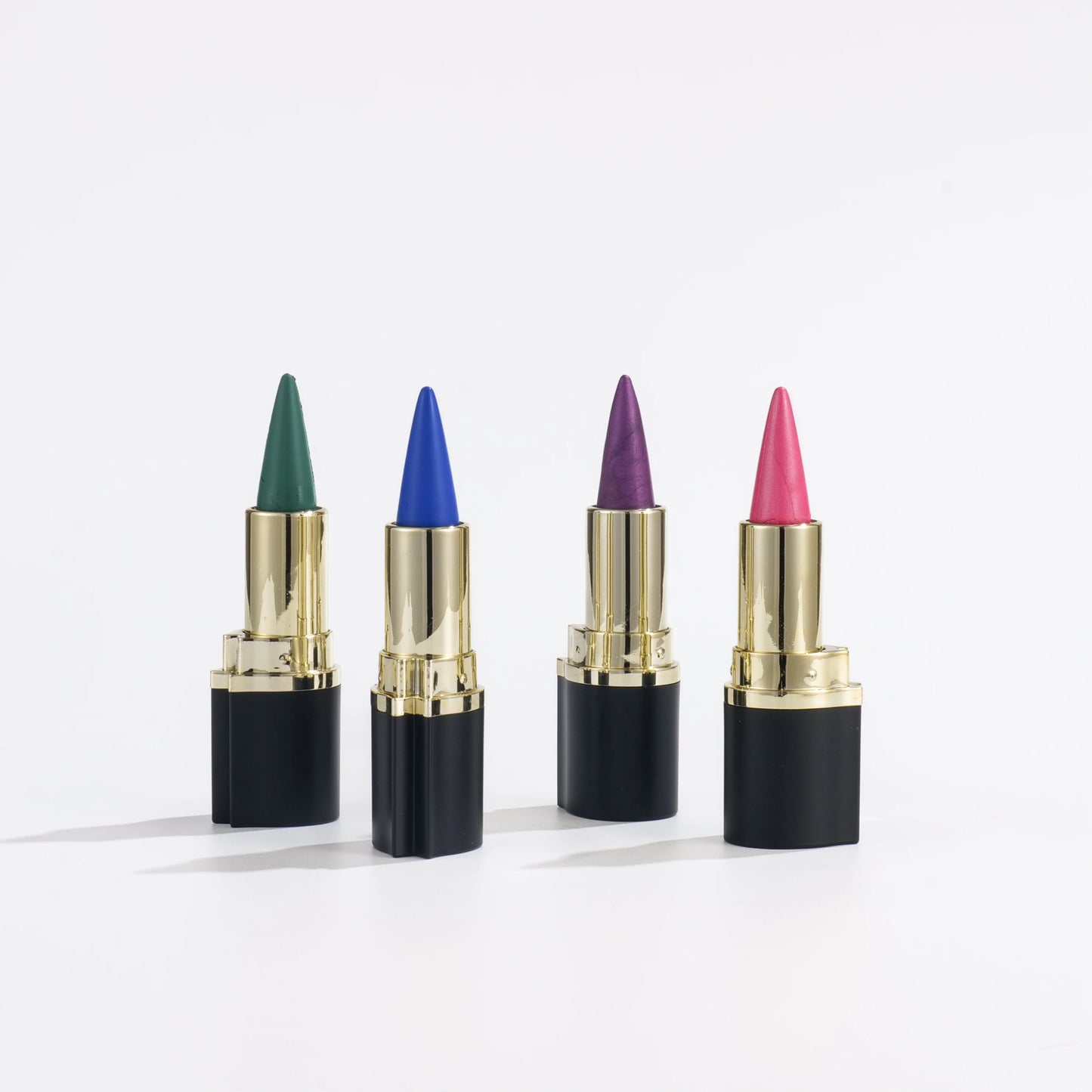 Miss Rose Matte Eyeliner Eyeshadow Lip Liner Set - 4 Shades Long-Lasting Smooth Glide for Halloween Party Makeup