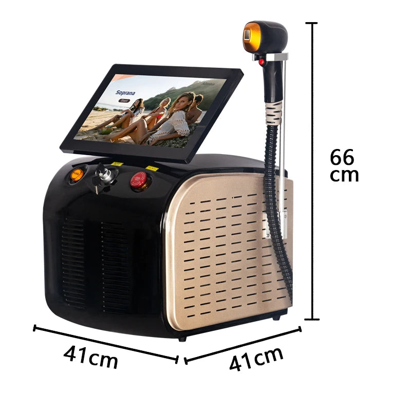 Professional 808nm Diode Laser Hair Removal Machine 3 wave Ice Titanium Painles Permanent Alexandrite Device For Salon Depilador