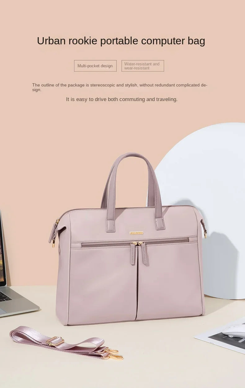 GOLF Women's Business Bags Briefcases Laptop 15 Inch Bag Commuter Handbag Lady Casual College Shoulder Bags for Women Trend 2024