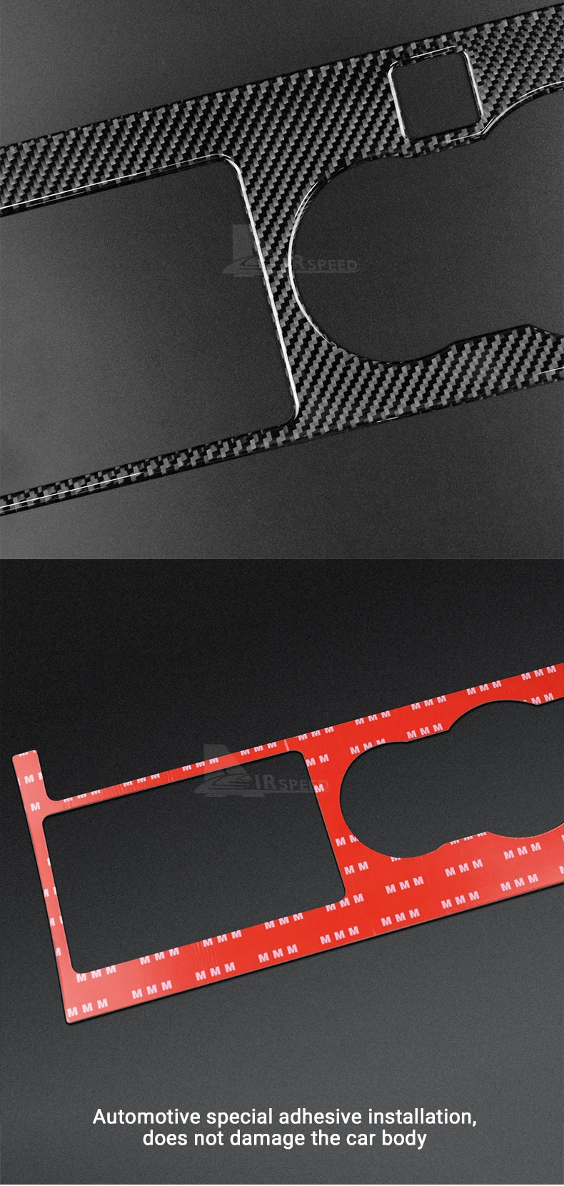 Real Soft Carbon Fiber Sticker For Ford Mustang 2005 2006 2007 2008 2009 Accessories Interior Trim Car Gear Shift Panel Cover