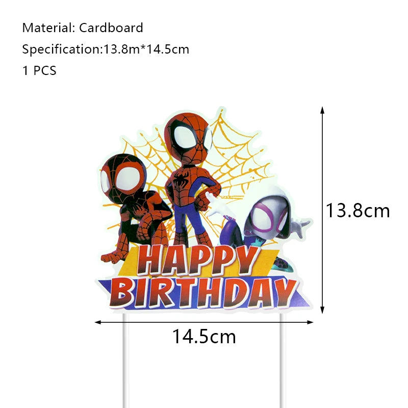Spidey and His Amazing Friends Birthday Party Decoration New Latex Balloons For Kids Event Supplies Foil Latex Balloon Backdrop