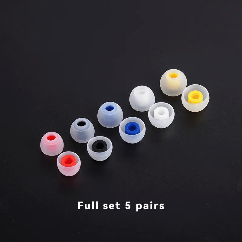 NICEHCK 07 Noise Isolating Silicone Ear Tips Soft Safe Eartips Improve Vocal For DB2 4U ASX ZSN ZS10 Pro ZSX In Ear Earphone