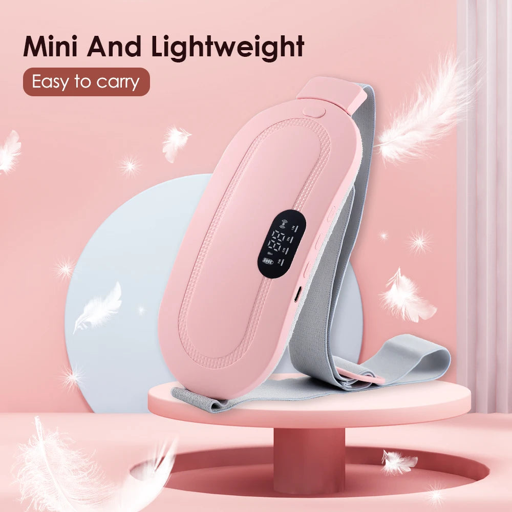 Cordless Electric Heating Pad Belt Adjustable Levels for Women Best Abdominal Heating Massager Hot Compress for Menstrual Period
