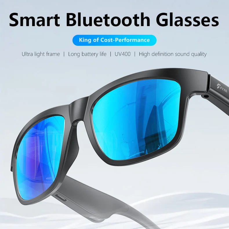 2026 New Smart Glasses Men Women Sunglasses, Bluetooth 5.4 Audio Glasses, UV400 Sports Headphones, 50H Standby 5H Playtime, TR F