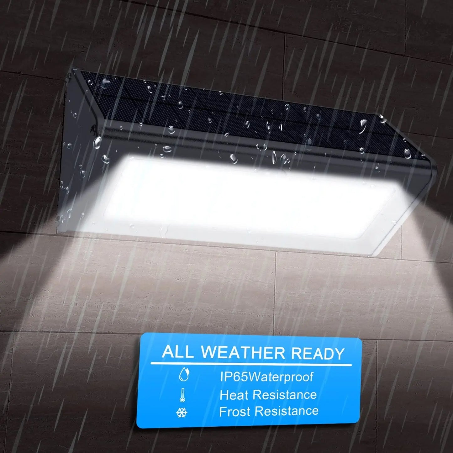 Solar LED Light Outdoor WaterProof Aluminum RIR Motion Sensor Solar Powered Path Lamp for Garden Fence Wall Security Lighting