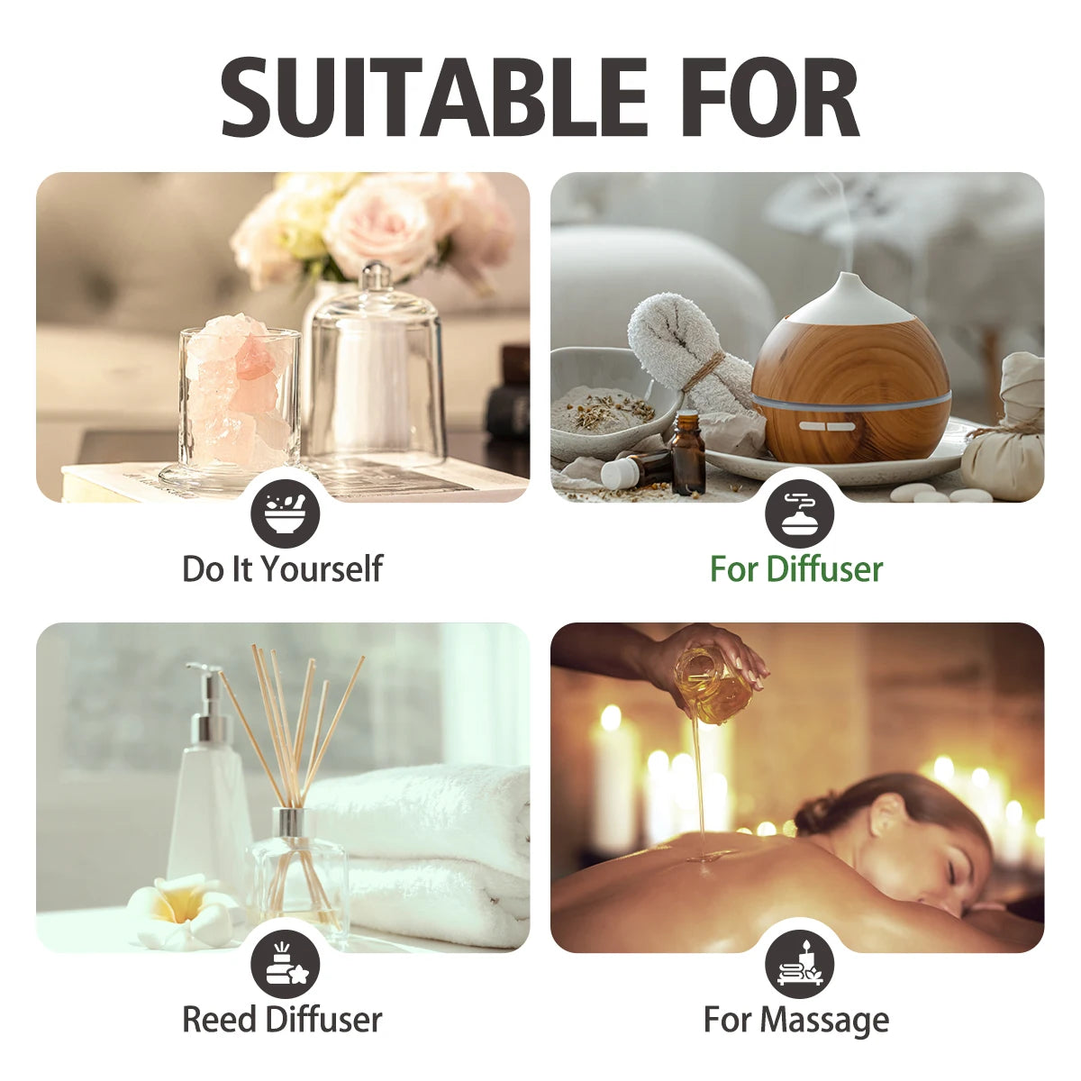 30ml Black Pepper Essential Oil Pure Essential Oil Relieve Stress Suitable for Aromatherapy Candles Car Diffuser Humidifier