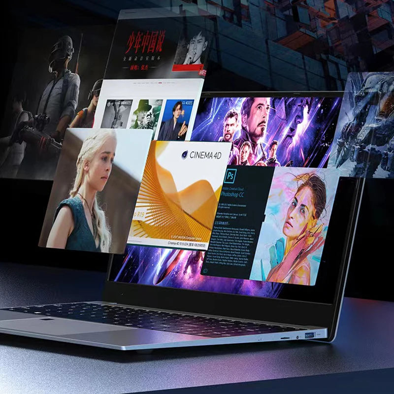 AMD Ryzen 7 2700U Laptop Threshold 15.6 Inch Metal Gaming Laptop -, 36GB RAM, 2TB SSD, 5G WIFI Bluetooth Windows 11 Pro