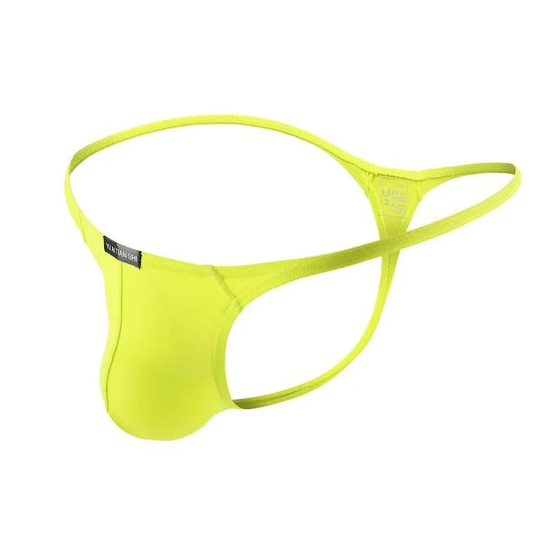 Solid Color Mens thong Elastic Seamless Man Underwear  Bikini Sexy Gay Male Jockstrap T-pants Breathable Homme Underpants Cueca