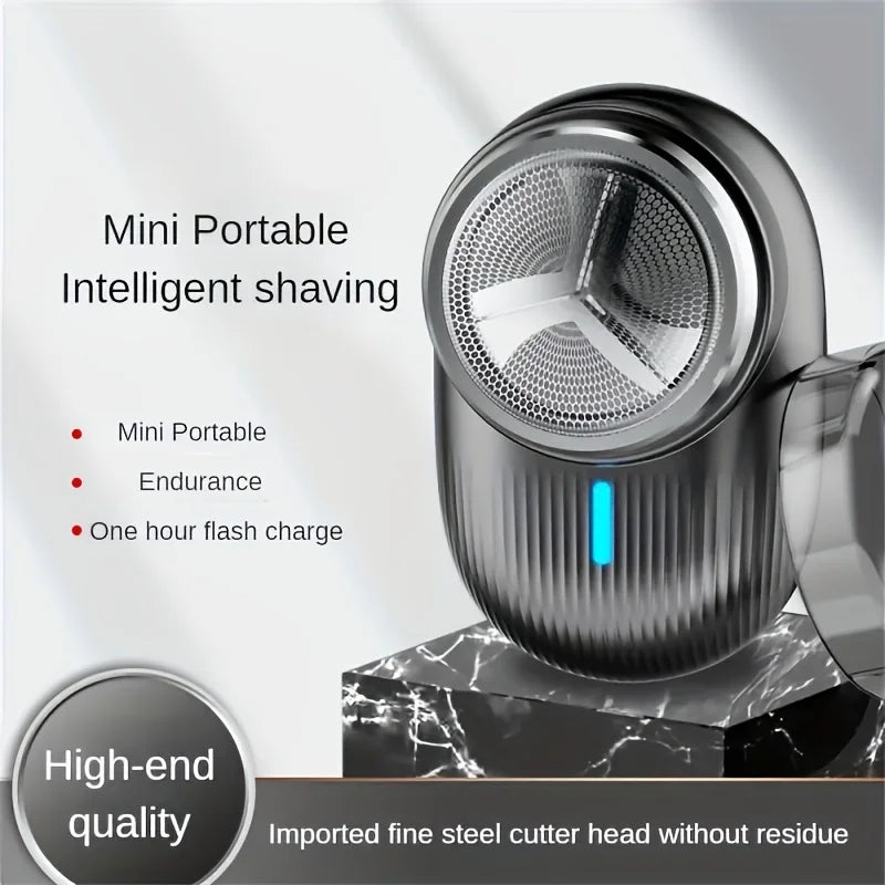 1pc-rotary mini razor portable USB charger car-mounted small 3W electric razor