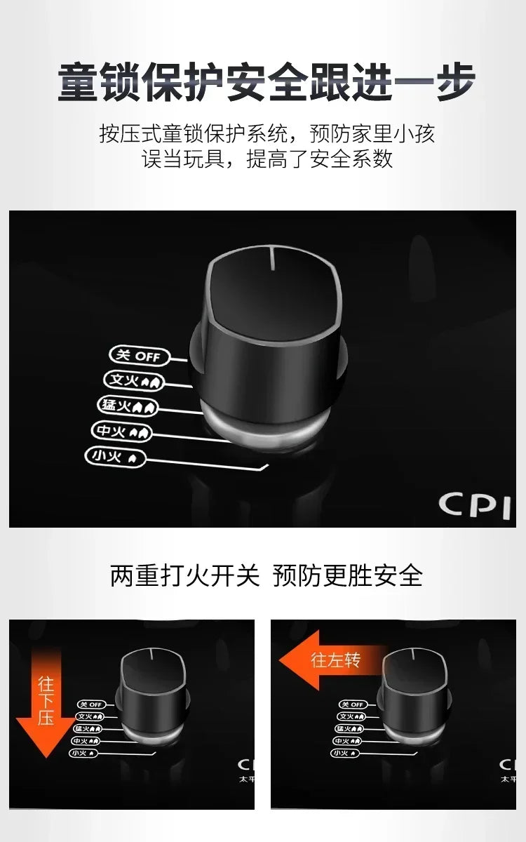 Gas stove single stove liquefied petroleum desktop embedded single natural stove household fierce fire AF