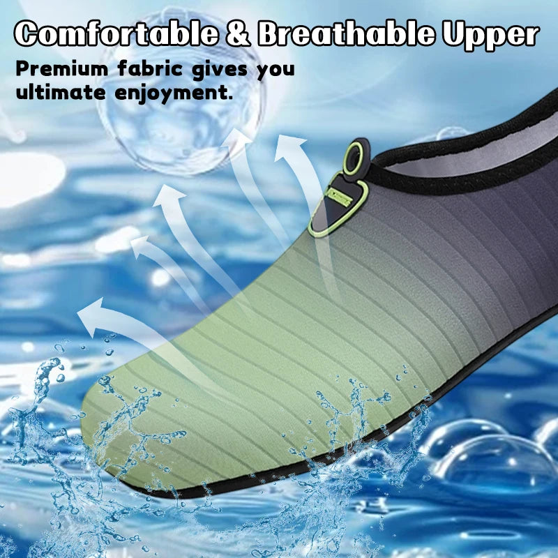 Unisex Water Shoes Soft Beach Non-Slip Aqua Shoes Quick Dry Breathable Swimming Diving Snorkeling Sneaker Socks Slipper