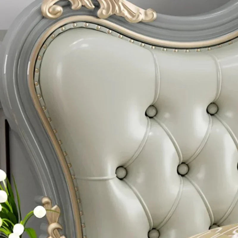 Vintage Modern Bed Multifonction Nordic Unique Queen French Bed Lounge Woode Headboard Camas Matrimonial Bedroom Furniture