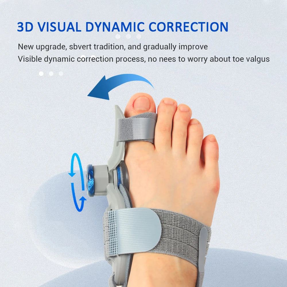 Bunion Adjuster Knob Adjustable Foot Hallux Valgus Braces Toe Straightener Pedicure Finger Toe Adjuster Unisex