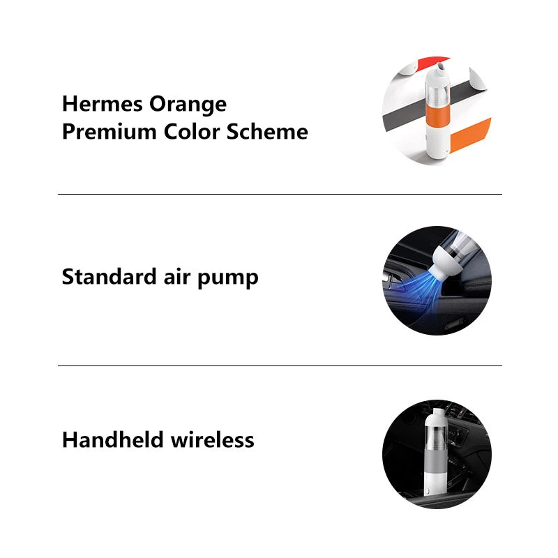 Xiaomi Car Vacuum Cleaner Super Strong Suction Power For Cars Wireless Handheld Small Portable Suction And Blowing Integrated