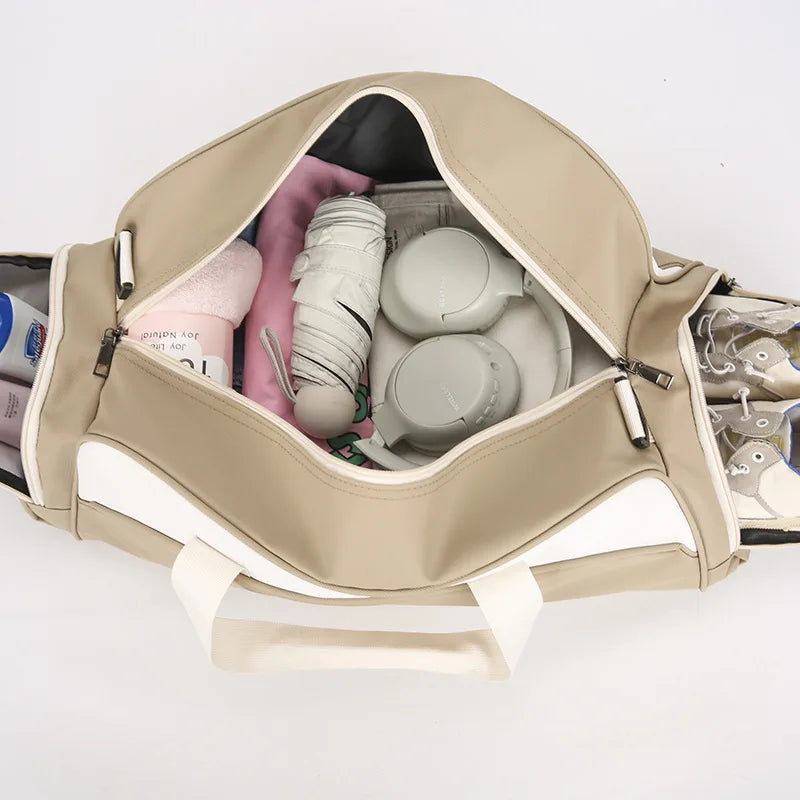 Fitness Bag Custom Logo Dry Wet Separation Travel Bag Personalized Sports Bag DIY Name Gym Bag