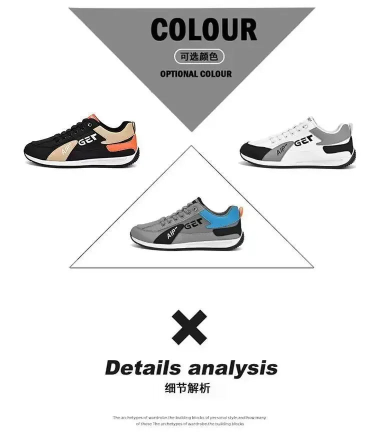 Spring and Autumn New Style Men's Shoes Spring and Summer Sports Board Shoes Running Lightweight Casual Shoes