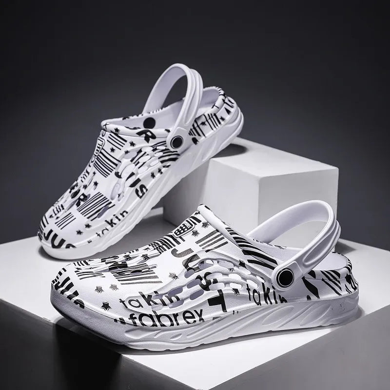 Plus Size 49 Mens Clogs Sandals Beach Slippers Summer Garden Shoes Men and Women Outdoor Leisure Slides Clogs Soft Sandals