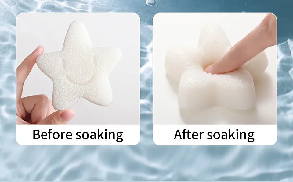 AIBEDILA Children's Bath Sponge Cute Baby Shower Sponge Cleanser Brush Soft Skin-friendly Bath Rubbing Kids Sponge Newborn