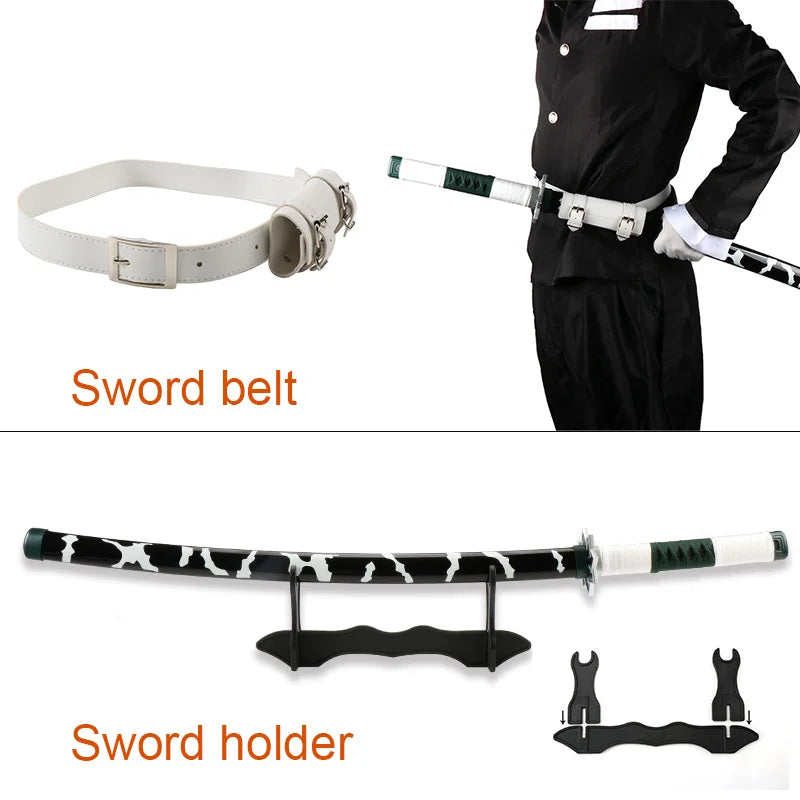 Anime Katana 104cm/41in Tanjiro Zenitsu Kyoujurou Samurai Swords Original Texture  Anime Katana  Cosplay Bamboo Wooden Toy Sword